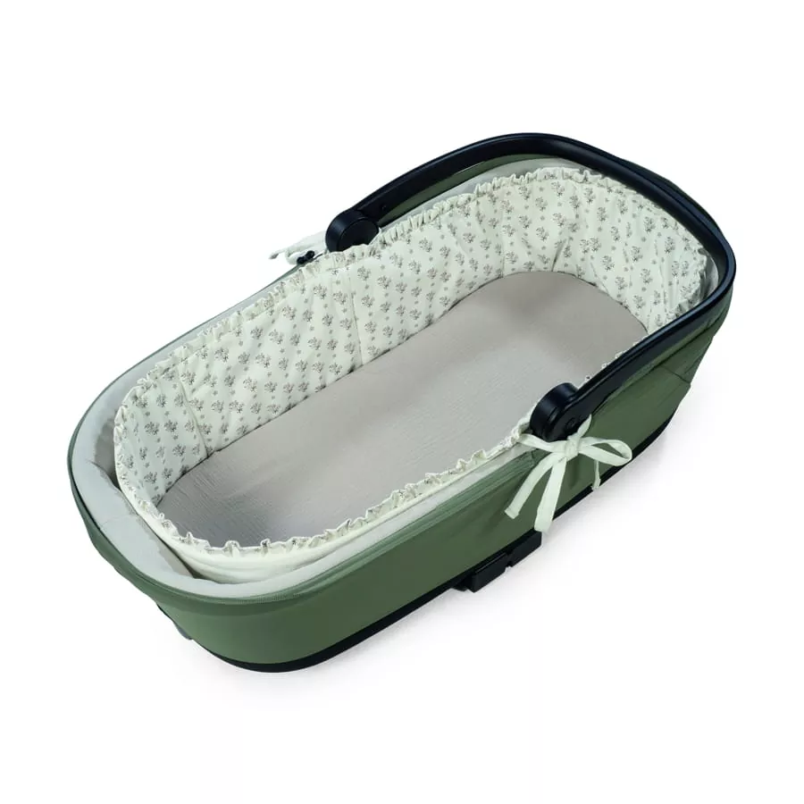 Cubre cuco con Varillas - sabana ajustable Botton Flores Walking Mum